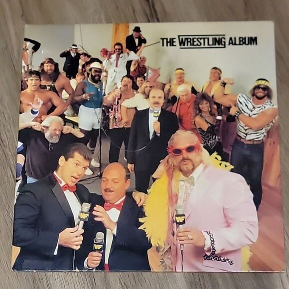 WWF 1985 Vinyl LP The Wrestling Album 12" Epic Hulk Hogan Macho Man WWE Vince